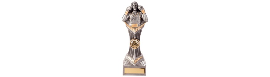 FALCON BOXING LEGEND RESIN TROPHY - 4 SIZES - 14CM - 24CM FALCON BOXING LEGEND RESIN TROPHY - 4 SIZES - 14CM - 24CM